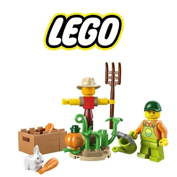 NEW Lego City Farm Garden Scarecrow Polybag Set 30590 Chicken Minifigures Brand - Picture 1 of 10